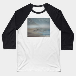 Herring gulls on gravel bad, Heceta Baseball T-Shirt